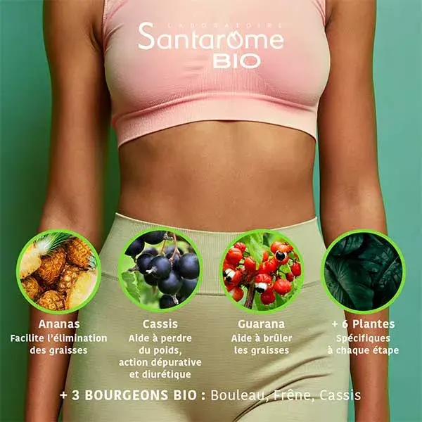 Santarome Bio - Programa Orgânico Ultra Emagrecedor - Perda de Peso - 30 ampolas
