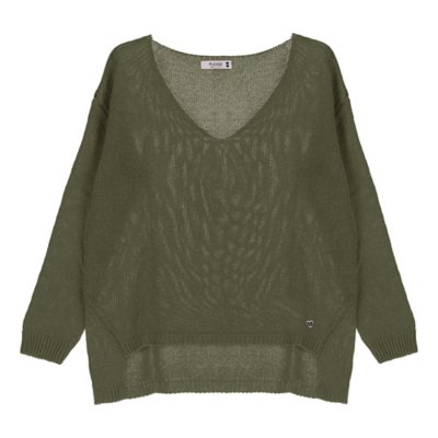 Pull femme Maille Unie Asymetrique PLEASE