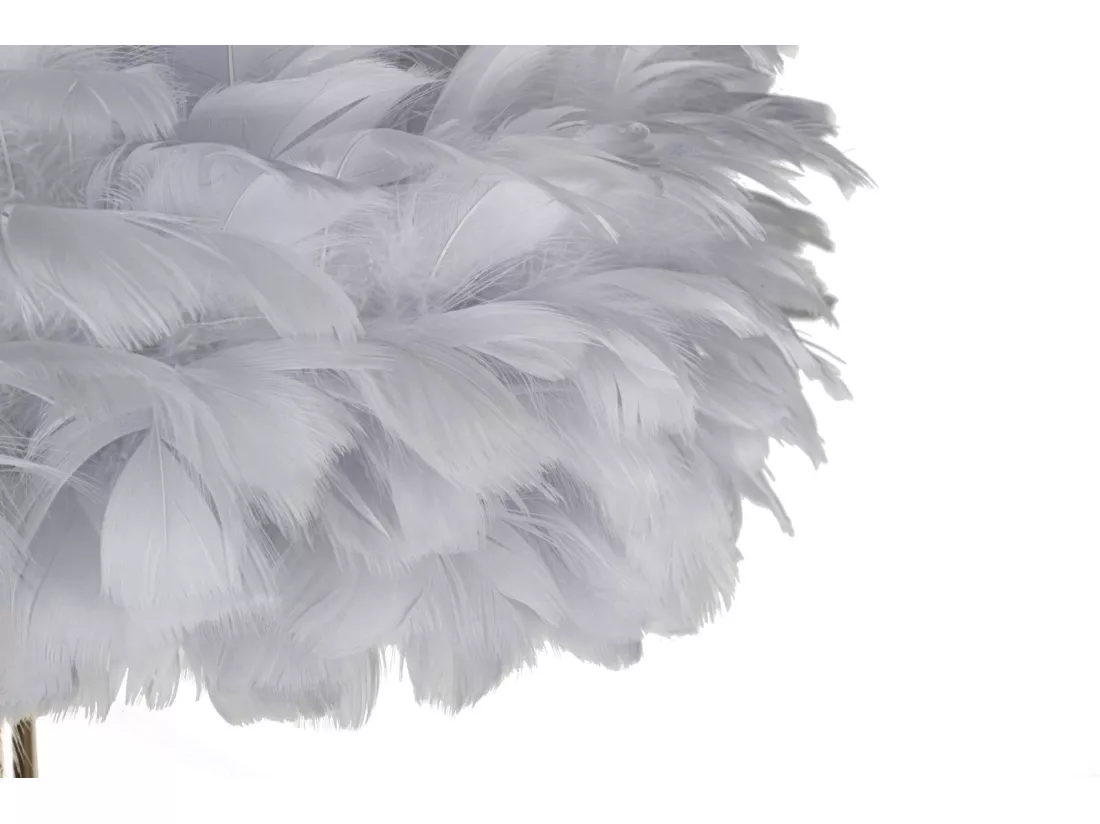 LAMPADAIRE PLUMES SLIM GRIS d. 43X170 CM