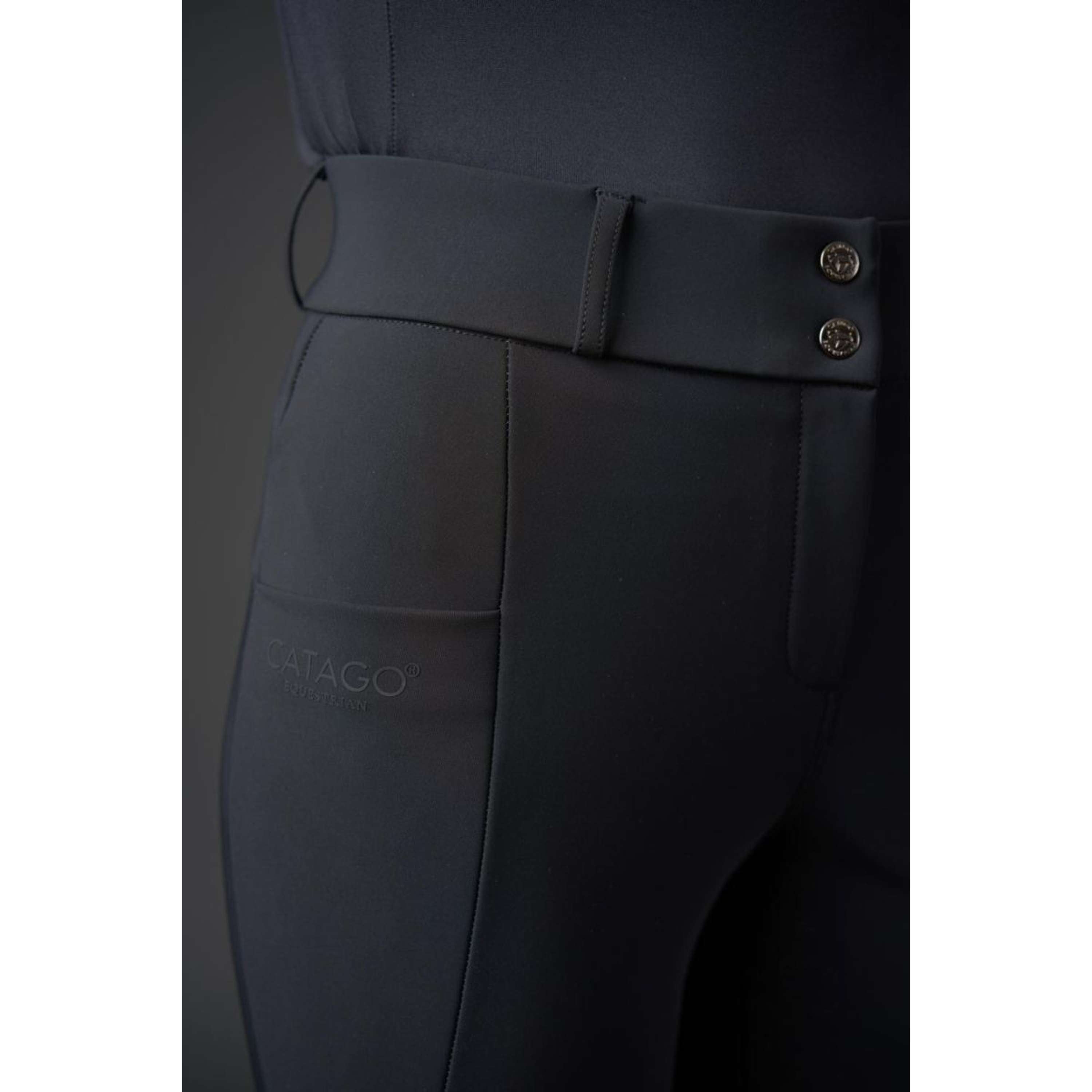 Catago Verwarmde Rijbroek Heated Full Grip Zwart