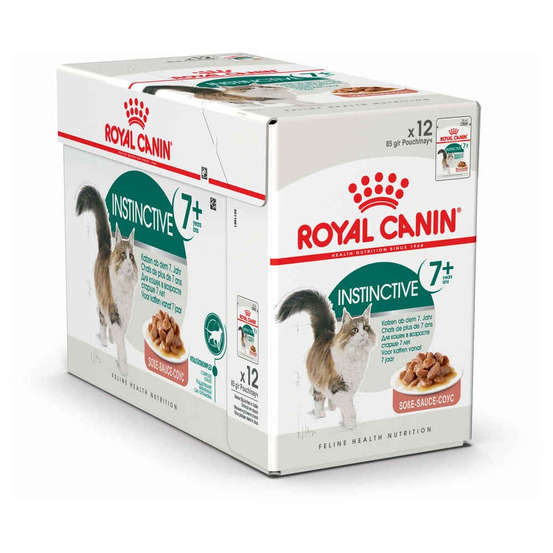 Bouchées sauce chat de 7 à 12 ans Insctinctive 7+ 12x85g