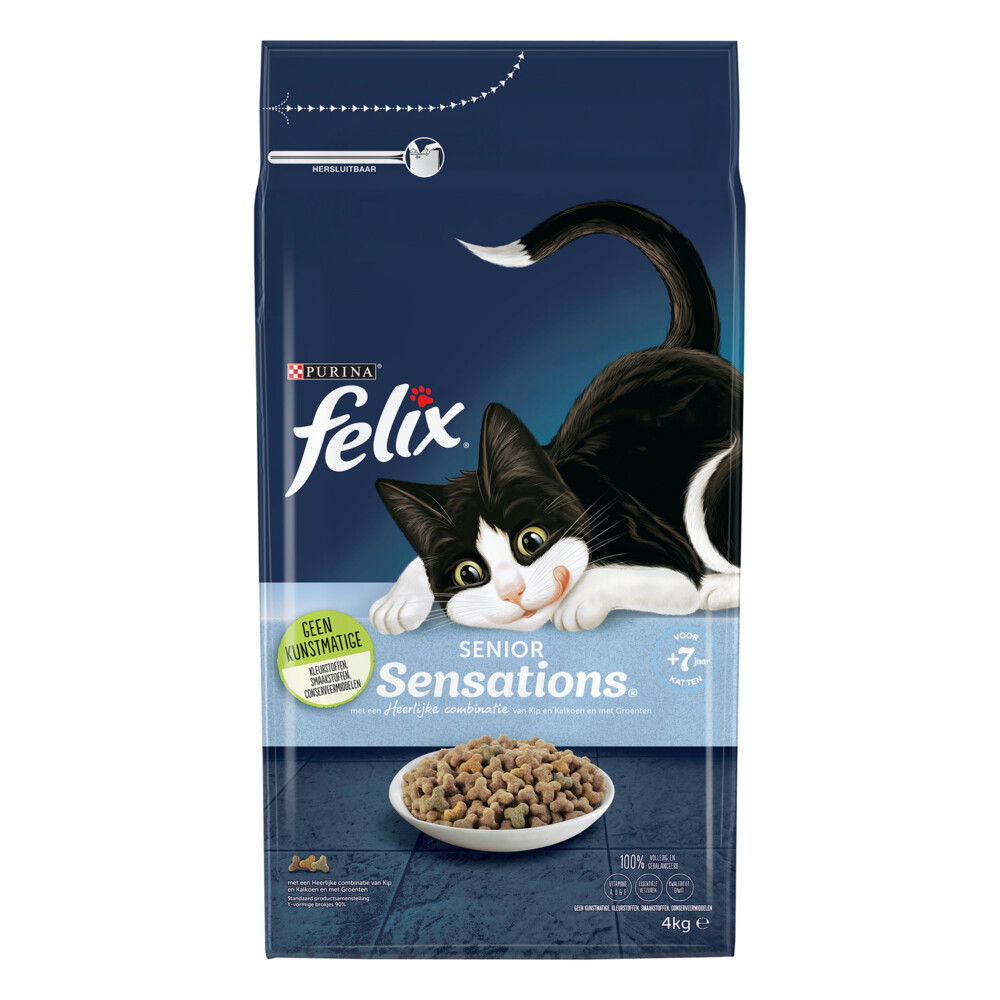 Felix Kattenvoer Senior Sensations4 kg