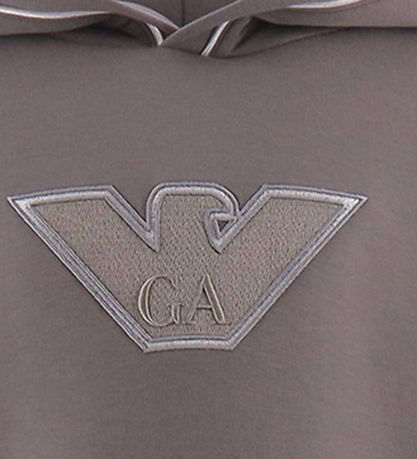 Emporio Armani Kapuzenpullover - Schlamm m. Logo