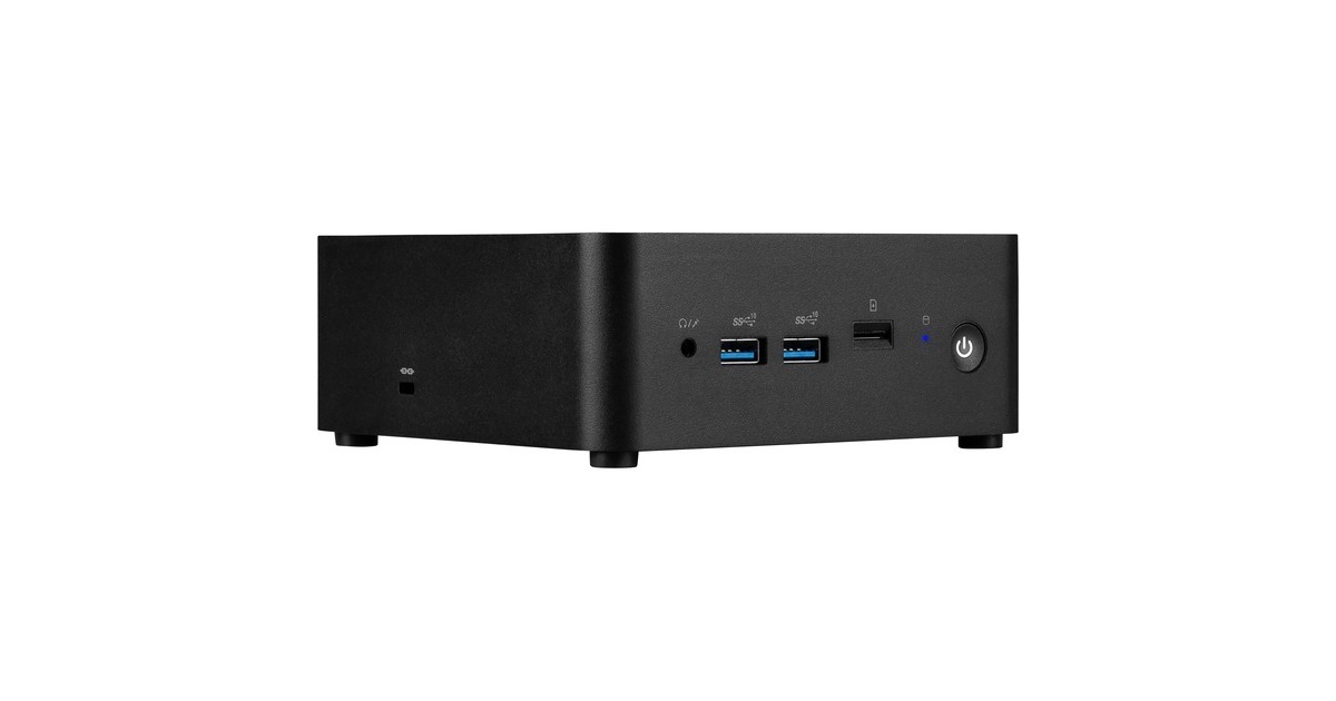 MSICubi NUC 13MQG-062EU pc-systeem  (Zwart | Core i5-1345U | Intel Graphics | 16 GB | 512 GB SSD)