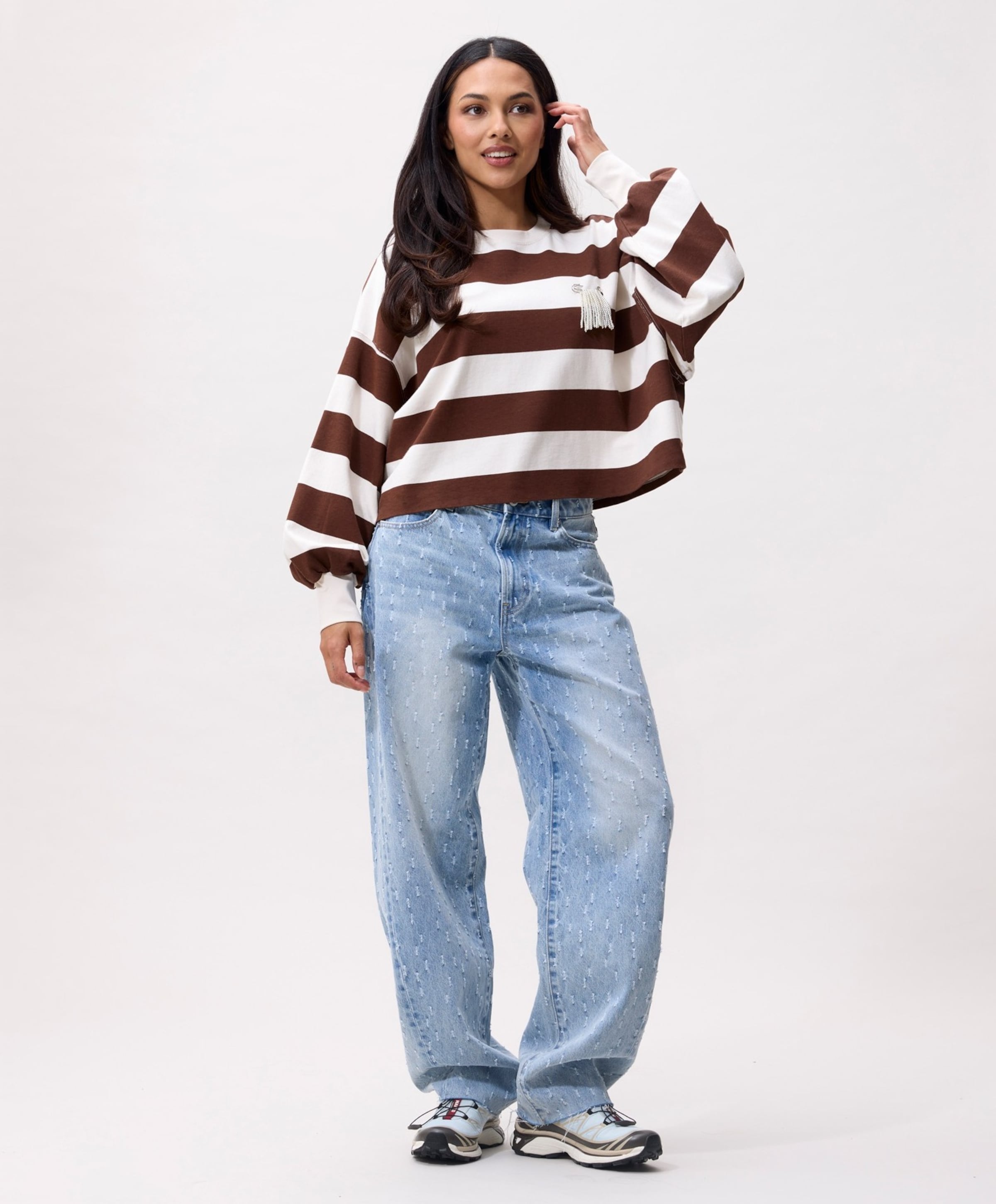 Catwalk  Junkie Dames longsleeve bruin
