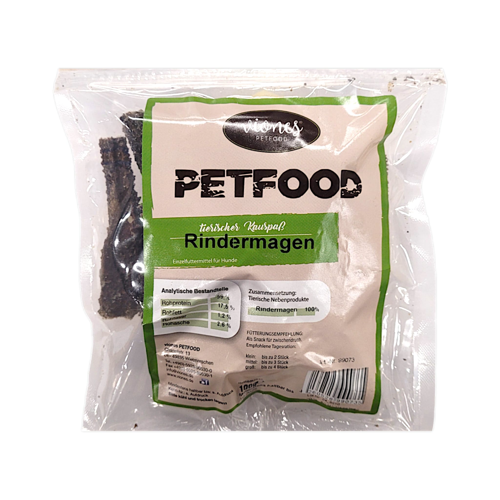 Hundesnack Rindermagen 100g MHD:11.8.26