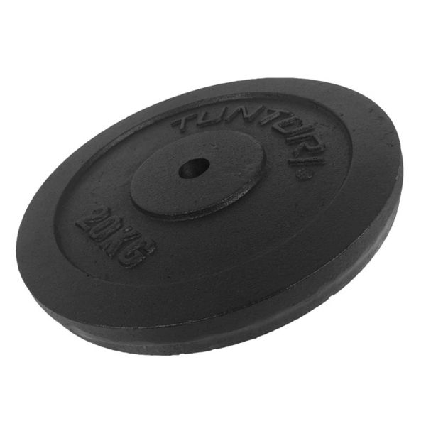 Tunturi Discos Preto Estandar 30mm 20kg Unidade