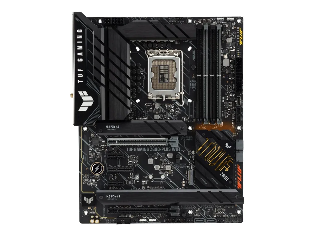 [OUTLET] - ASUS TUF GAMING Z690-PLUS WIFI - Bundkort - ATX - LGA1700 sokkel - Z690 Chipset - USB-C Gen1, USB 3.2 Gen 1, USB 3.2 Gen 2, USB-C Gen 2x2 - 2.5 Gigabit LAN, Wi-Fi 6, Bluetooth - onboard grafik (CPU påkrævet) - HD Audio (8-kanaler)