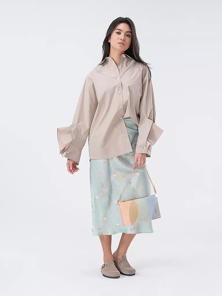 MAX MARA STUDIO Seidenrock CAVALLO blau