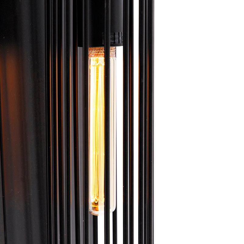 Moderne wandlamp zwart draad - Balenco Wazo