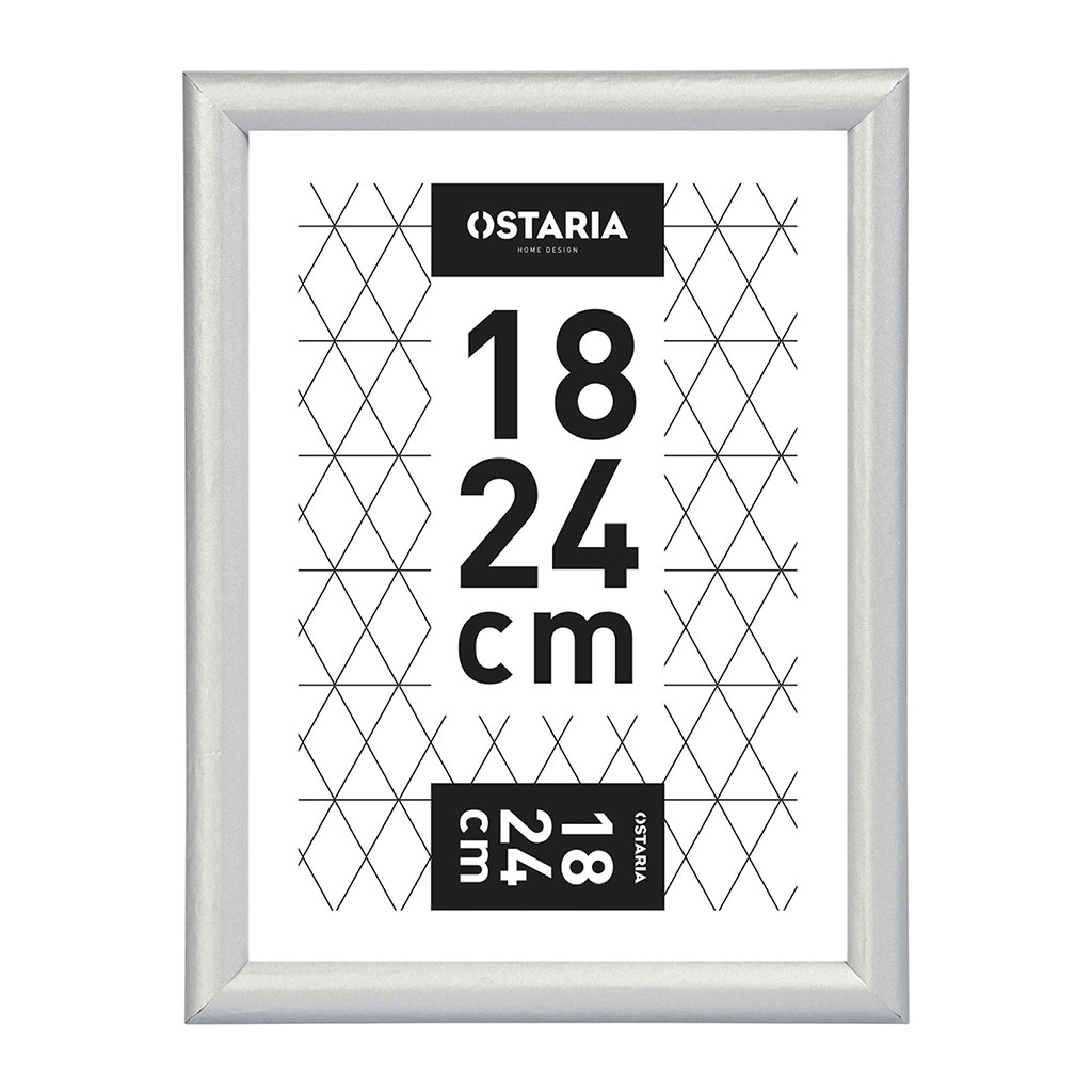 Cadre photo ONYX argent 18x24cm