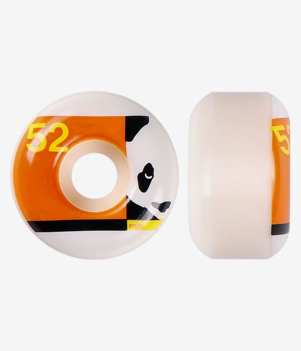 Enjoi Box Panda Rollen (white orange) 52mm 99A 4er Pack