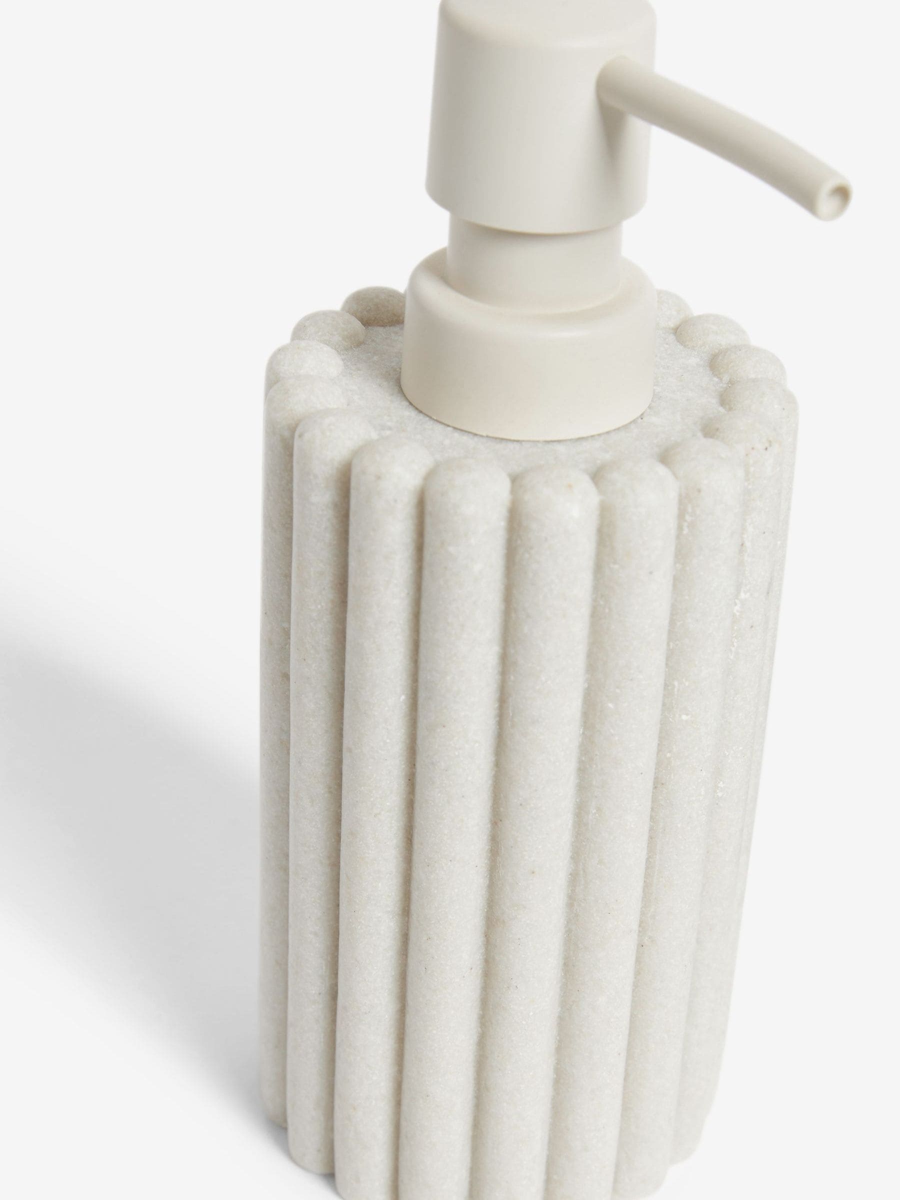 Geribbelde zeepdispenser