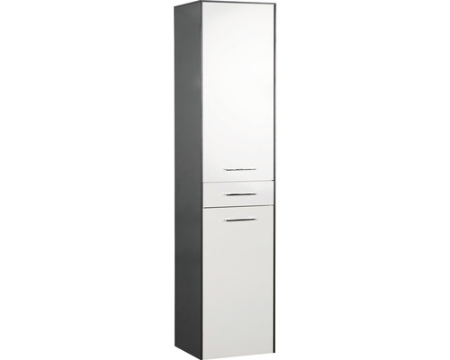 Marlin 3400 hoge kast, 42 x 179 cm, wit/antraciet, rechtsdraaiend