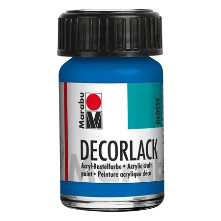 Marabu Decorlack Acryl, Azurblau, 15ml