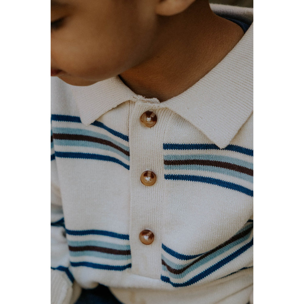 Køb Fliink Sandshell Stripe Benny Ls Polo