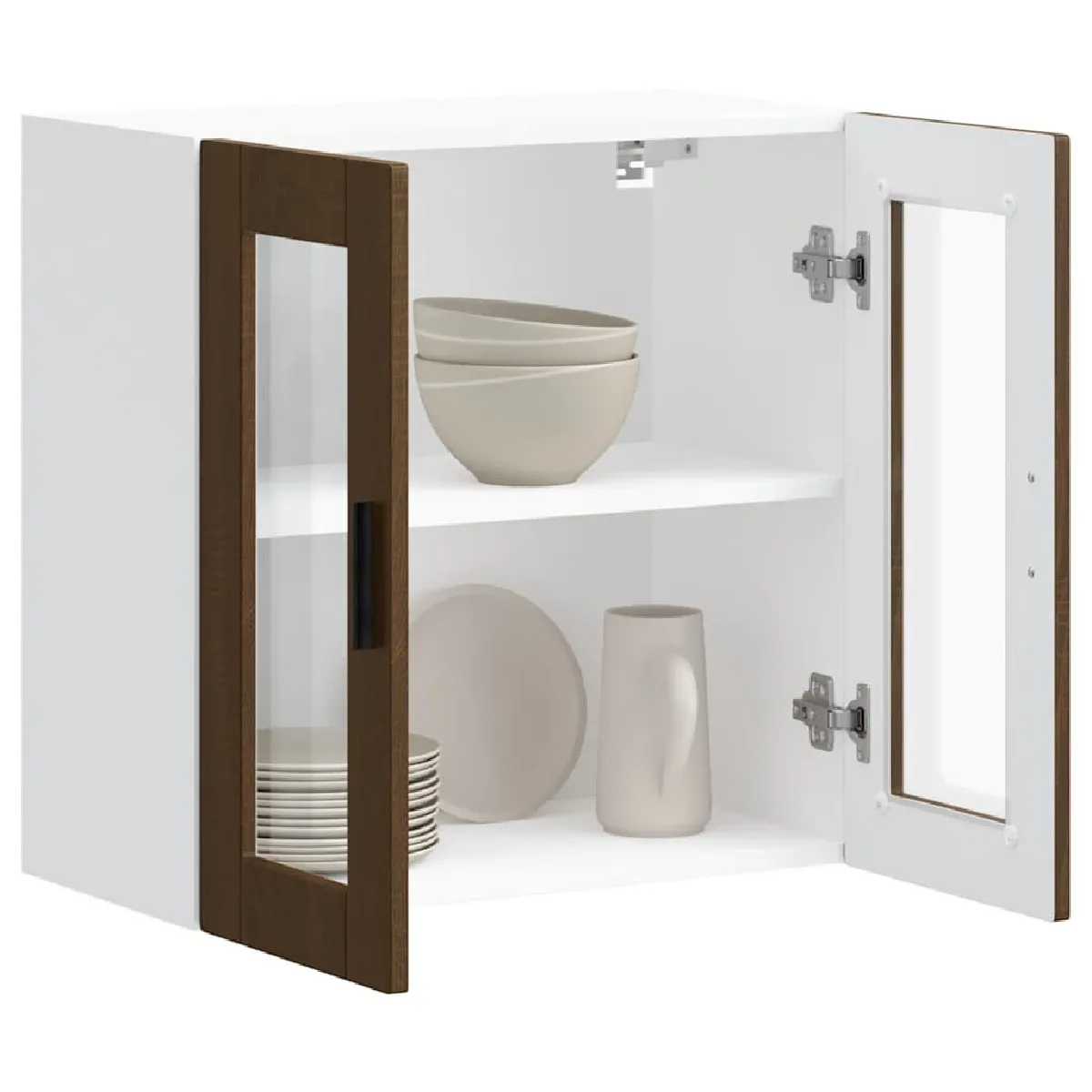 vidaXL Armoire Murale de Cuisine Porto - Chêne Marron