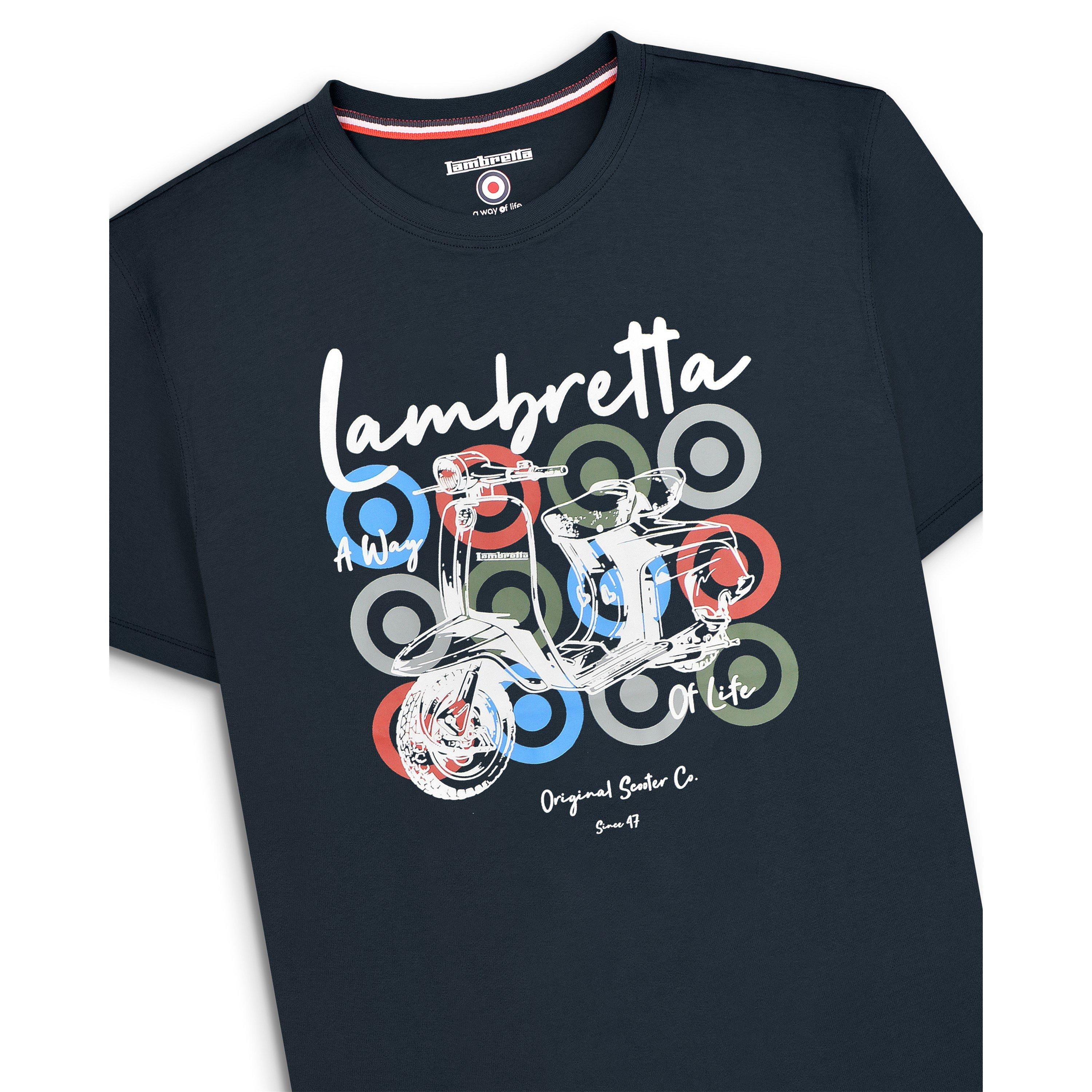 Lambretta Scooter Brand T Shirt Mens