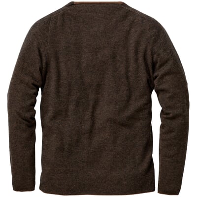Herrenpullover Merinowolle, Braun