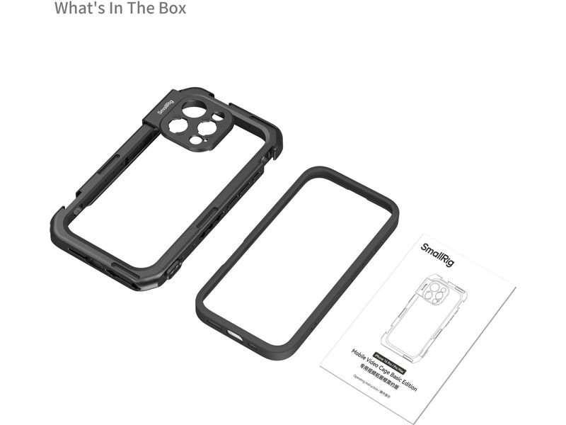 Smallrig Cage Mobile Basic Edition für iPhone 16 Pro Telefonkäfig für das iPhone 16 Pro