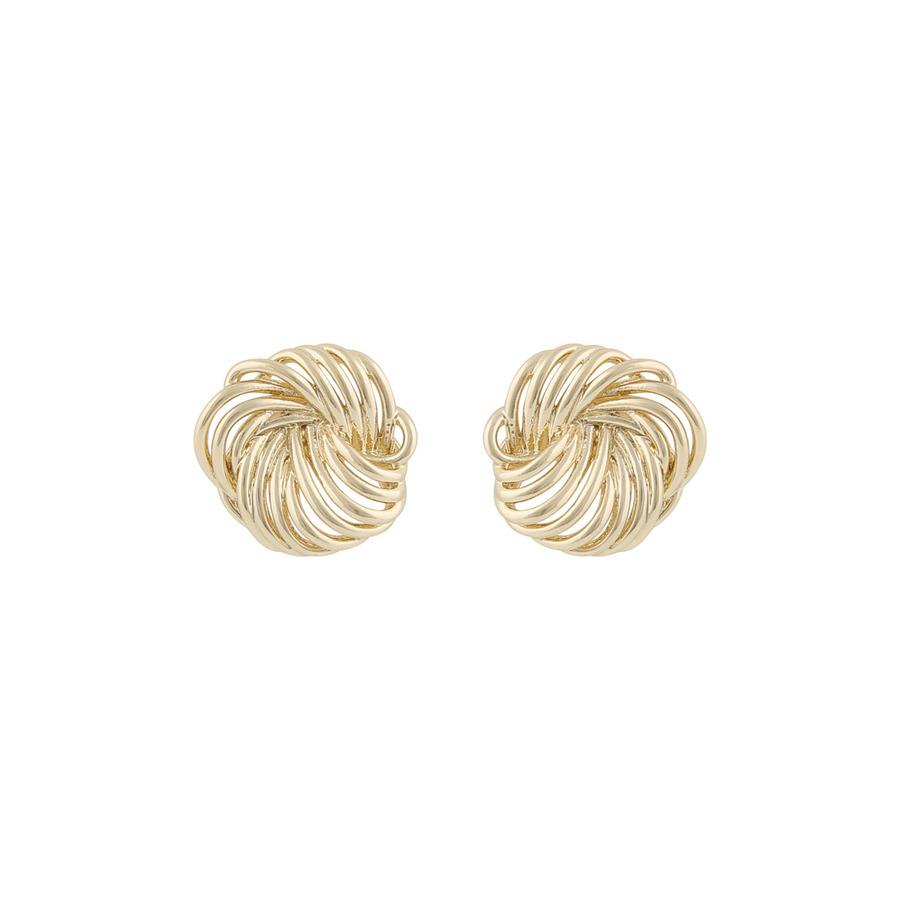 Snö Of Sweden Dakota Small Round Earring Plain Gold