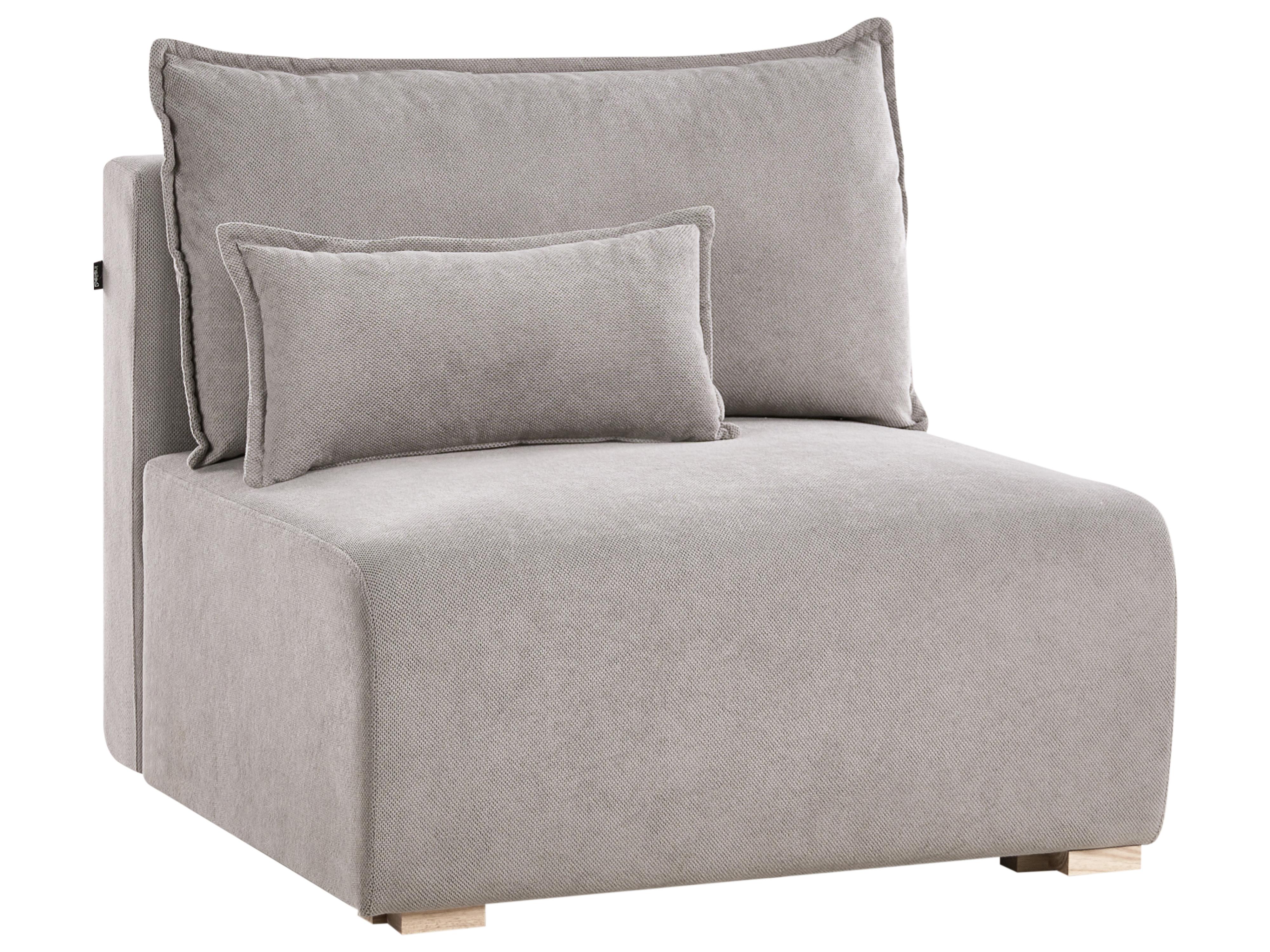 Modulaire U-vormige bank NERBO Stof Grijs