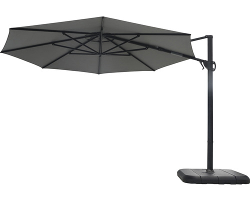 Soluna Calais zweefparasol 350 x H 270 cm inclusief parasolvoet en beschermhoes