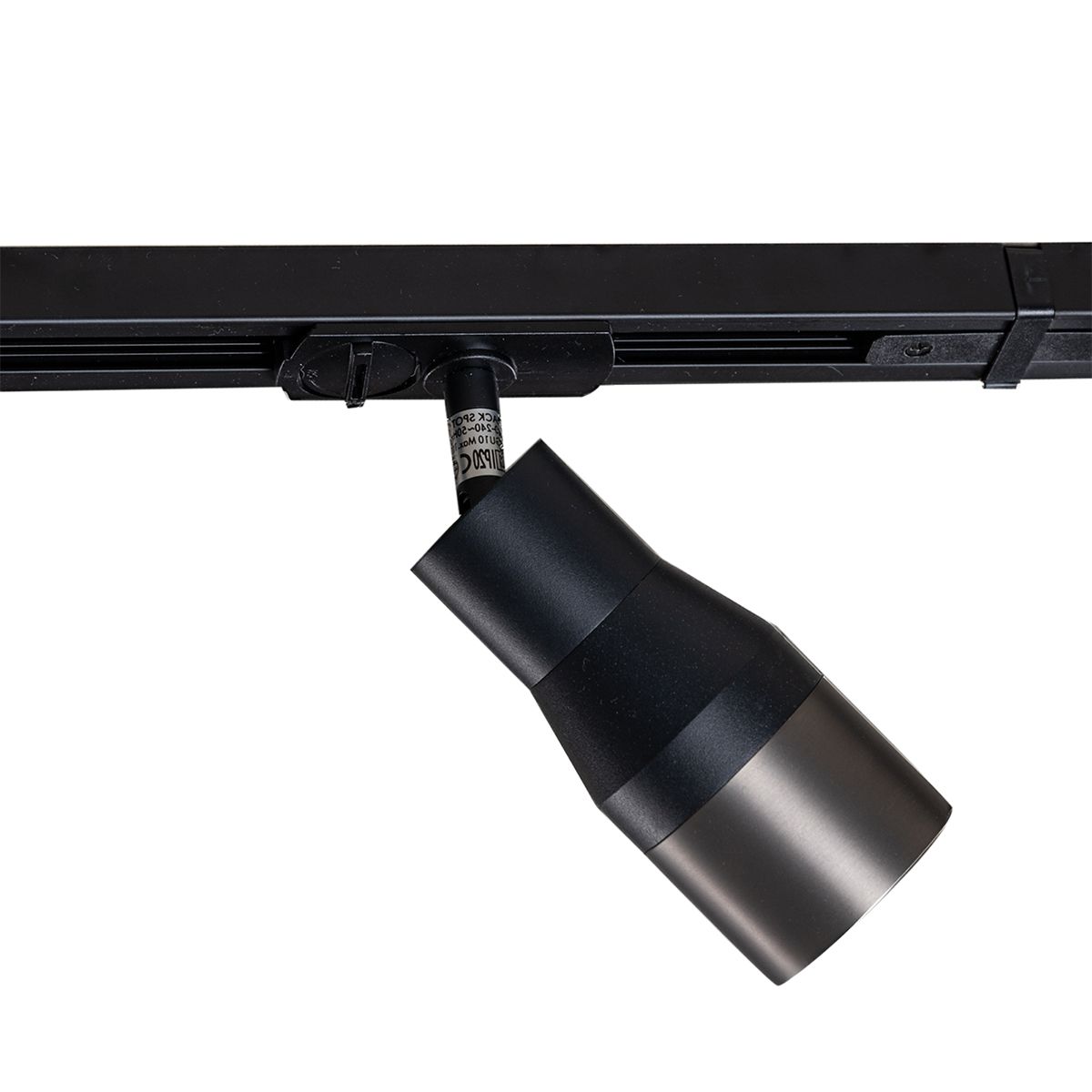 Modern railsysteem met 5 spots gunmetal 1-fase - Iconic Kohua