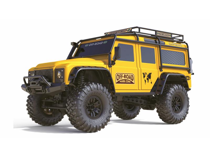 Amewi Scale Crawler Dirt Climbing SUV, Safari RTR, 1:10 Geländegängiger 4x4 SUV für Einsteiger