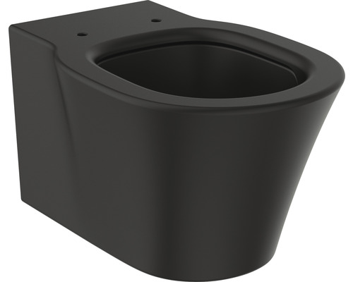 Ideal Standard Connect Air wandclosetset, randloos, matzwart met toiletzitting K8768V3
