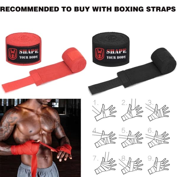 WOSWEIR 2stk Boksing Karate Taekwondo Muay Thai Mitsar Utstyr Midsar Pads