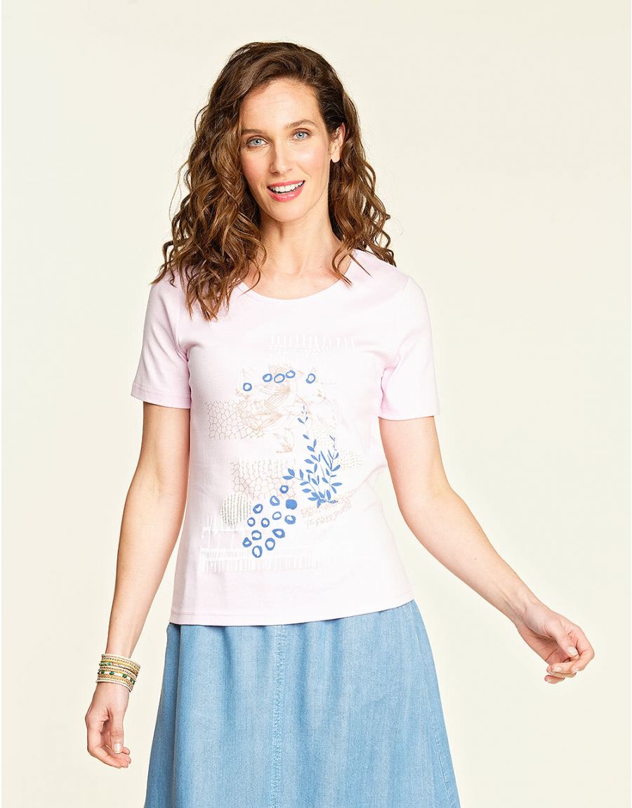 T-shirt rose coton BIO