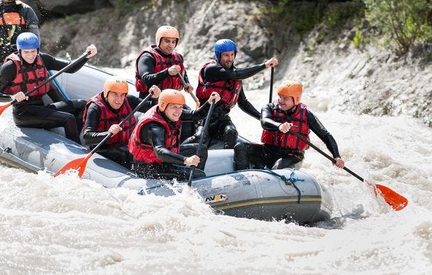 Wildwasser Rafting - Auer Schwall-Unken in Lofer als Geschenk