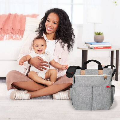 Skip Hop Duo Signature Stelleveske, Grey Melange