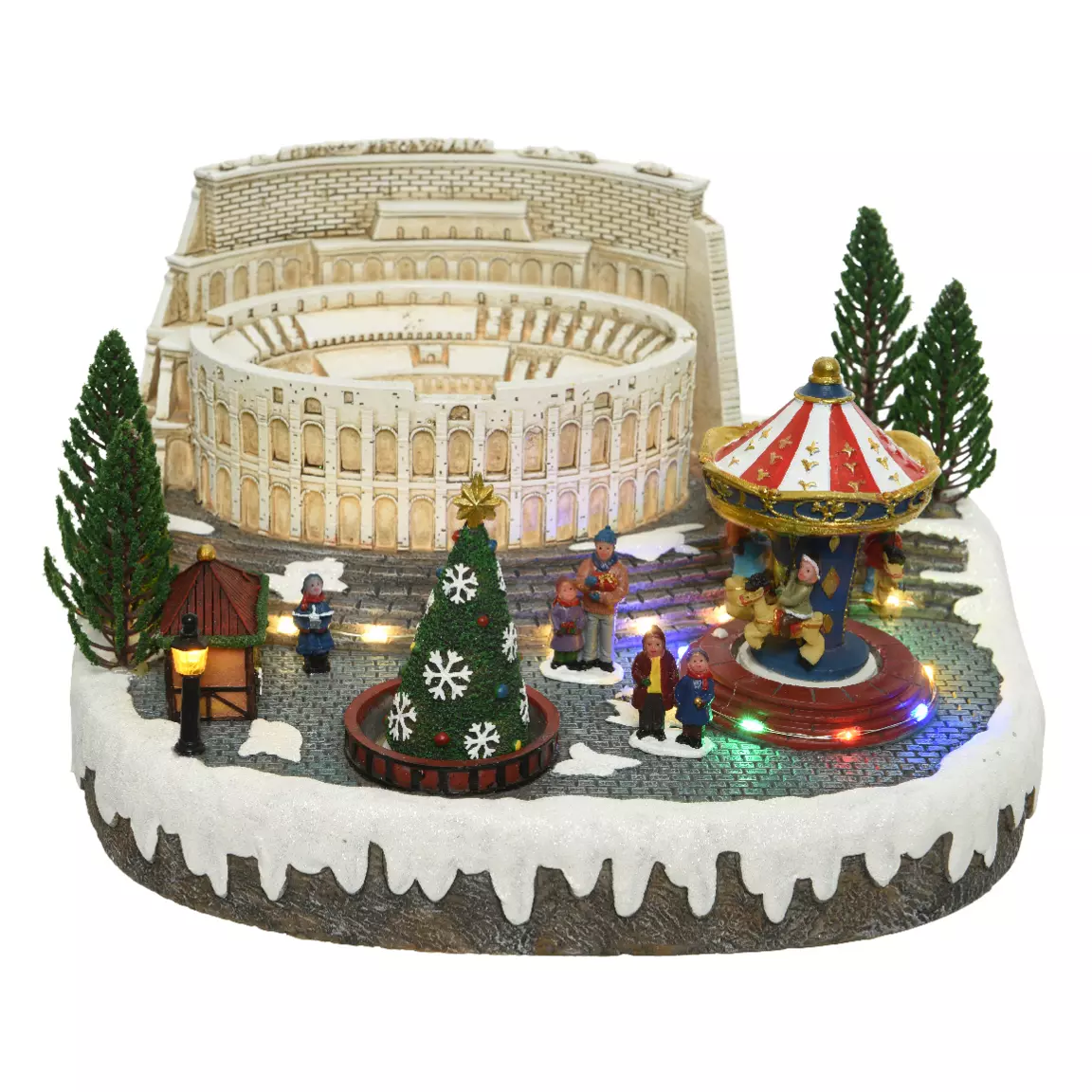 Village de Noël lumineux et musical Rome