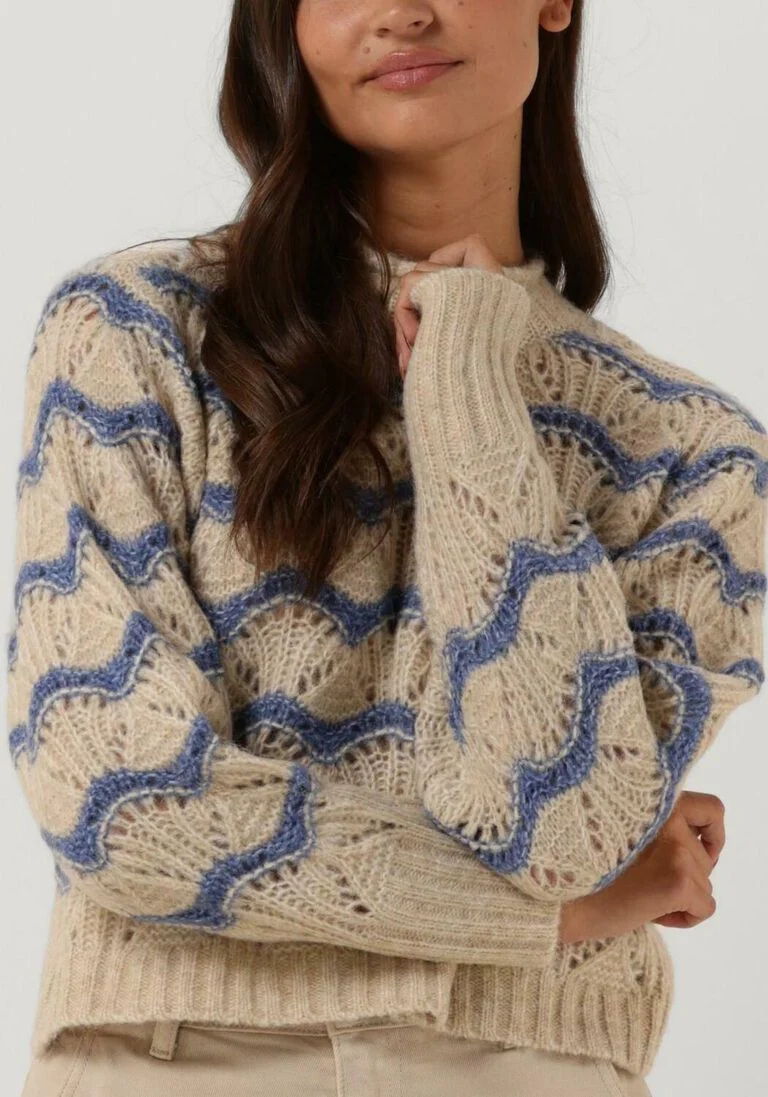 OBJECT zand object trui christa l/s knit pullover 123