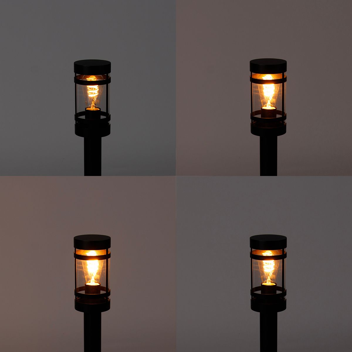 Smart buitenlamp zwart 80 cm IP44 incl. Wifi ST64 - Gleam