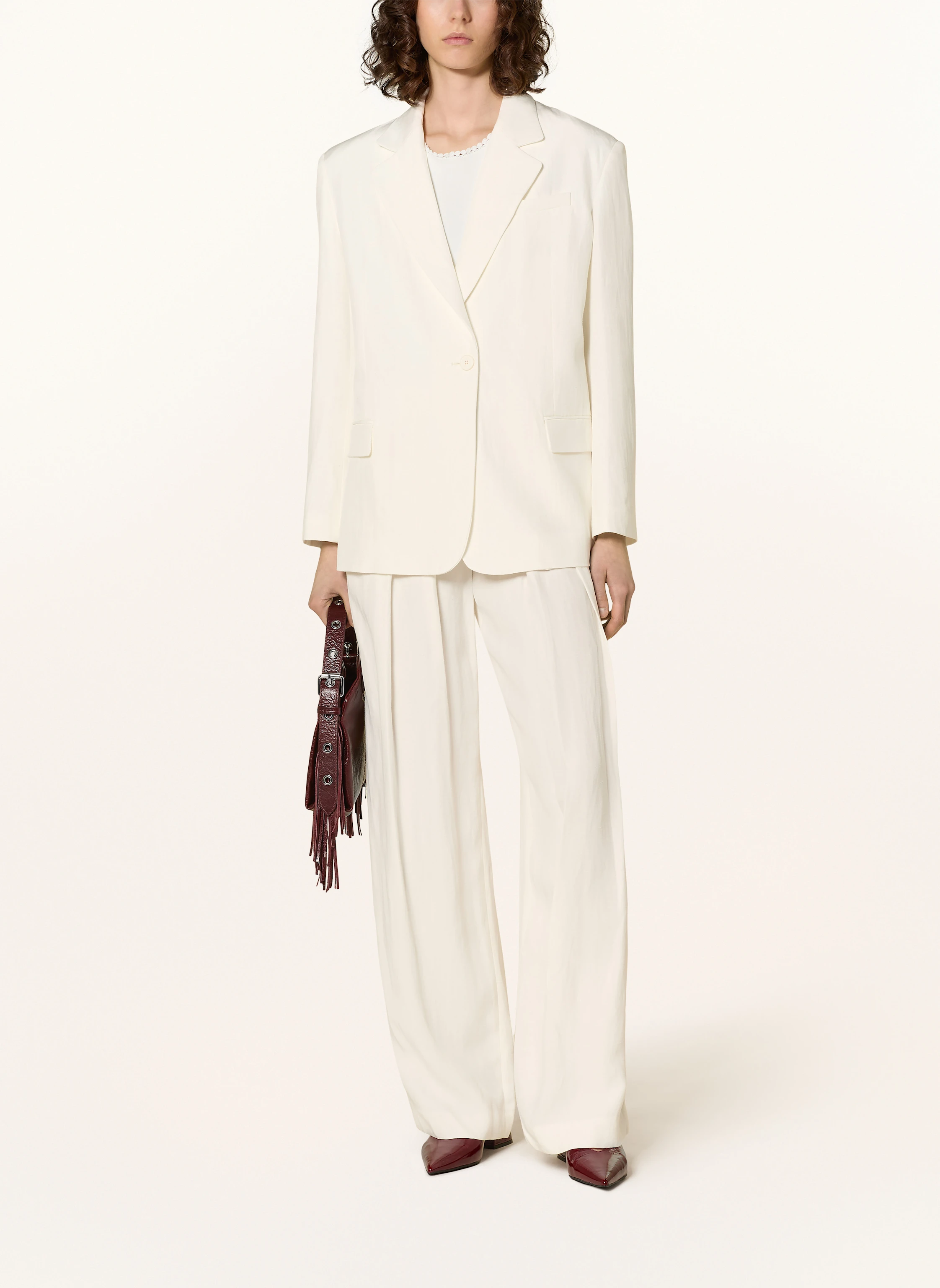 maje Blazer VIVALU mit Leinen