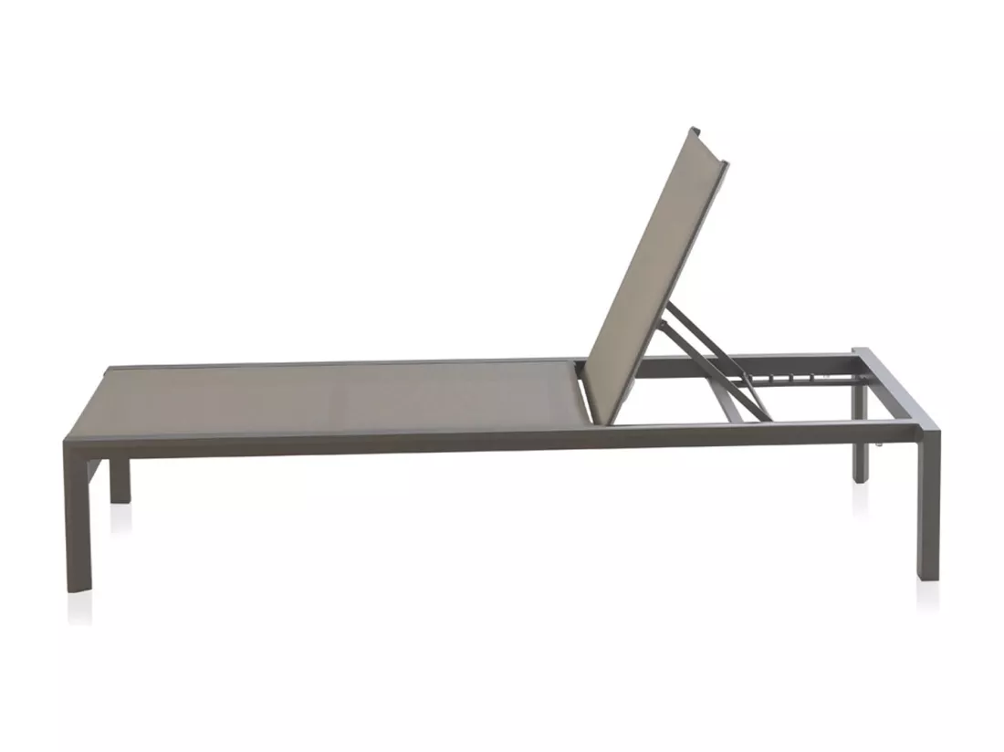 Transat en aluminium taupe