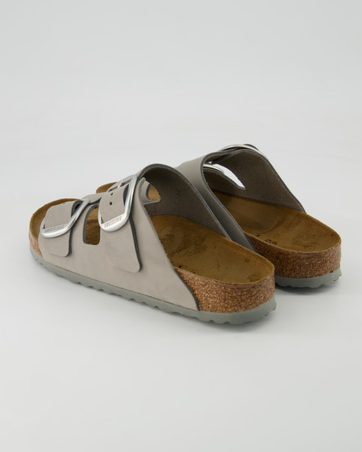 Birkenstock Arizona Big Buckle Pantoletten in Grau
