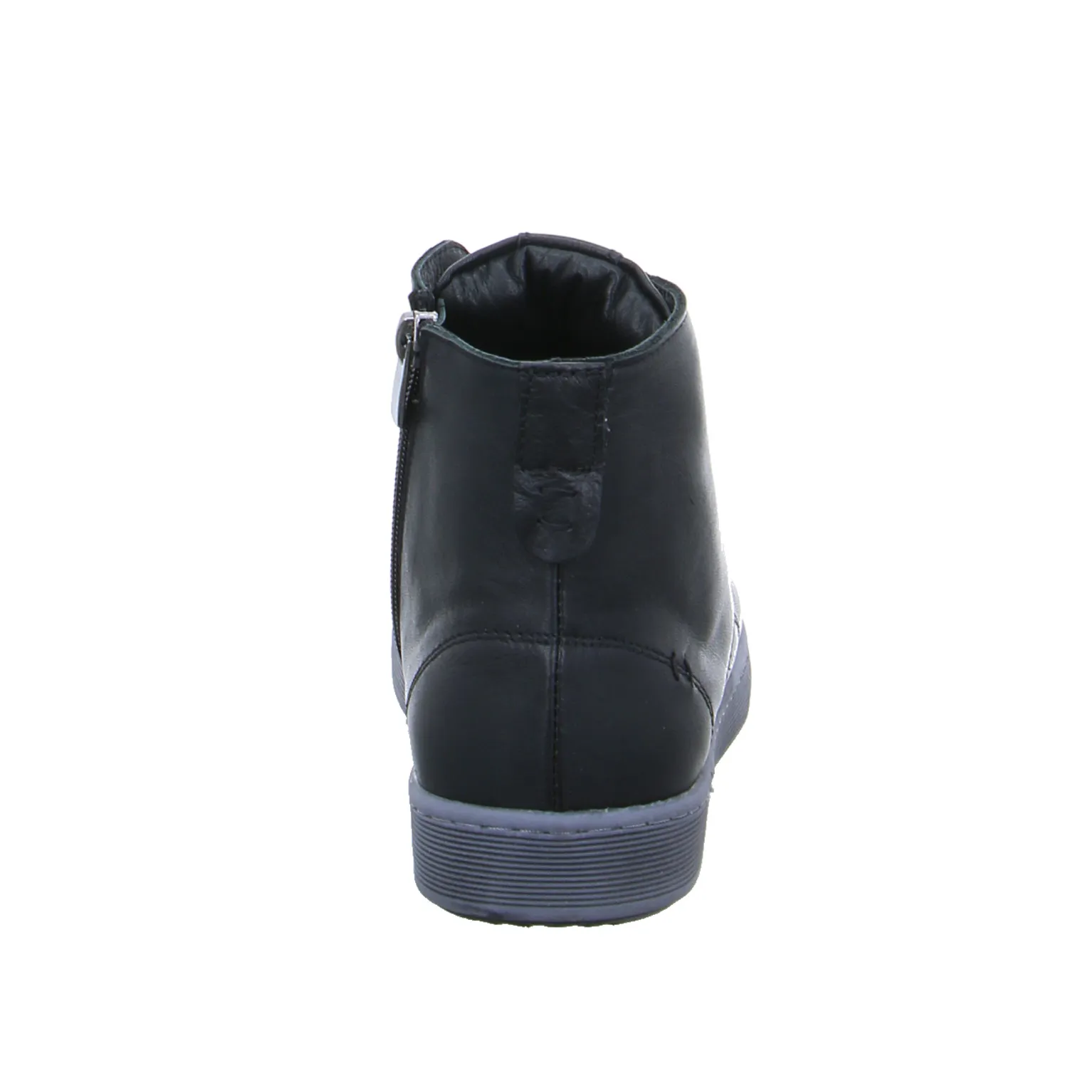 ANDREA CONTI Mid Cut Sneaker Schwarz Leder  mit Wechselfussbett