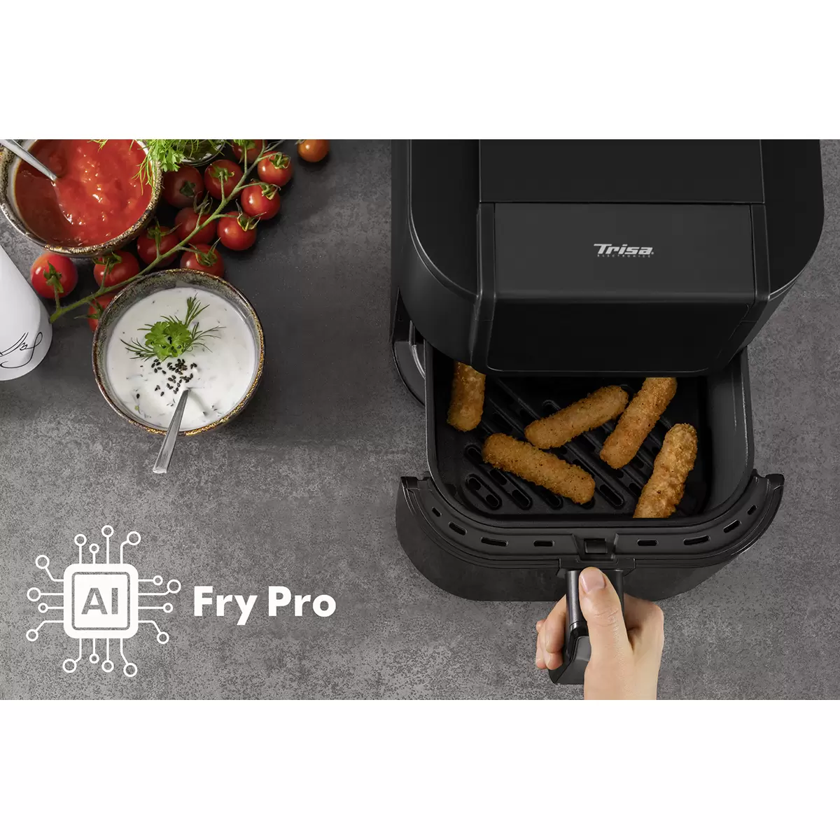 Heissluftfitteuse AI Fry Pro Schwarz