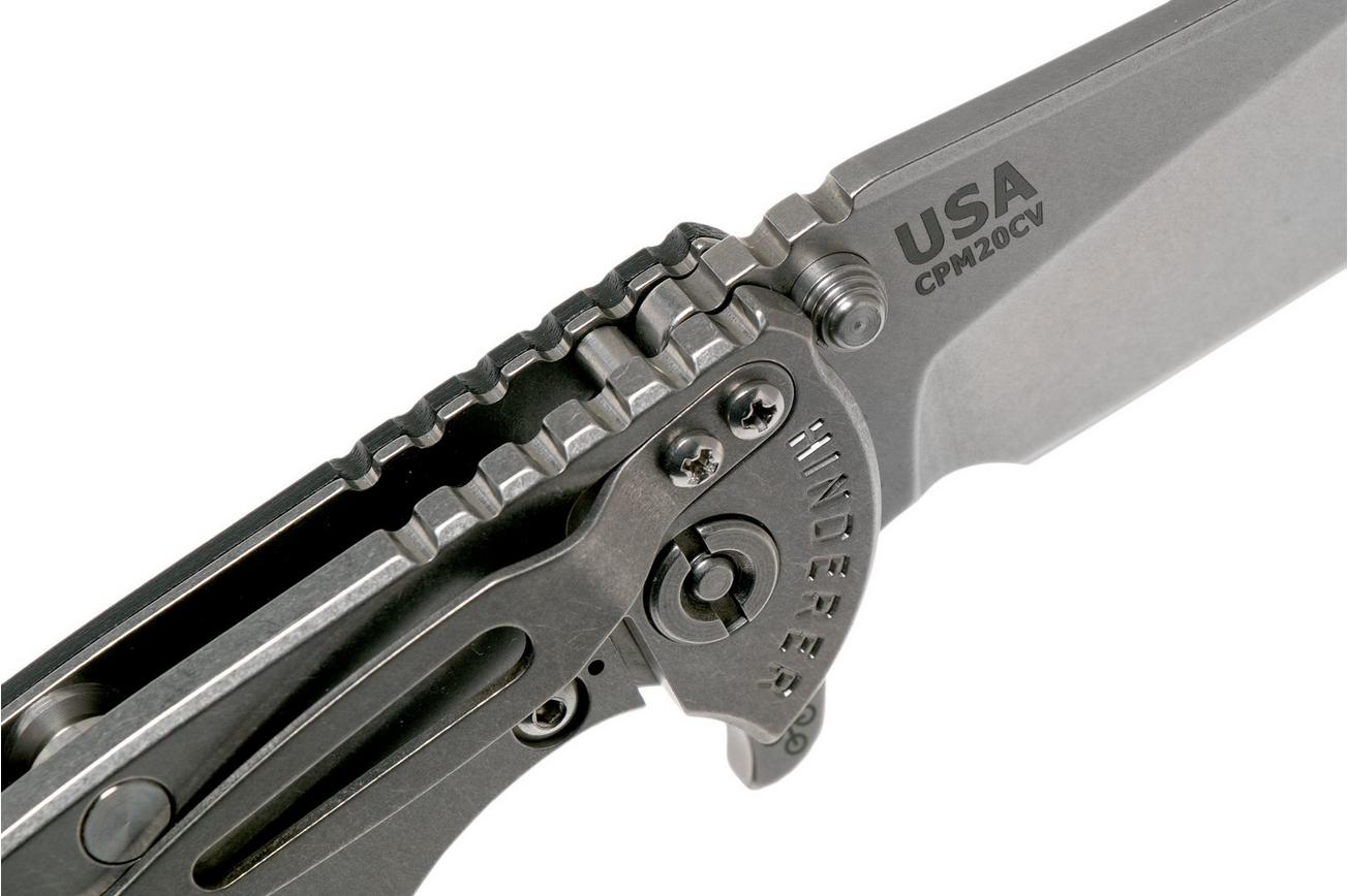 Rick Hinderer XM18 3,5” 20CV Slicer, Black G10 zakmes