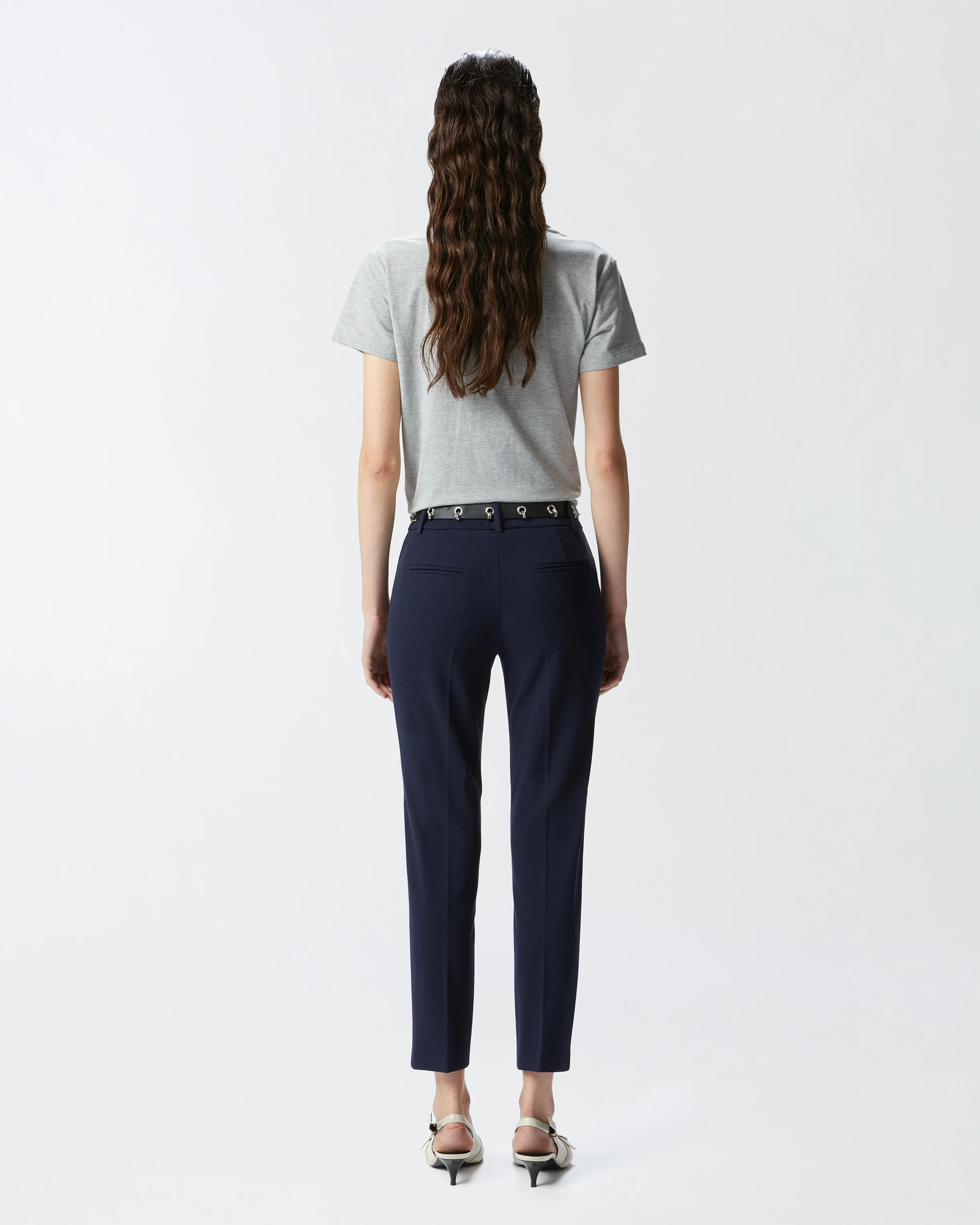 Pantalon cigarette | Bleu