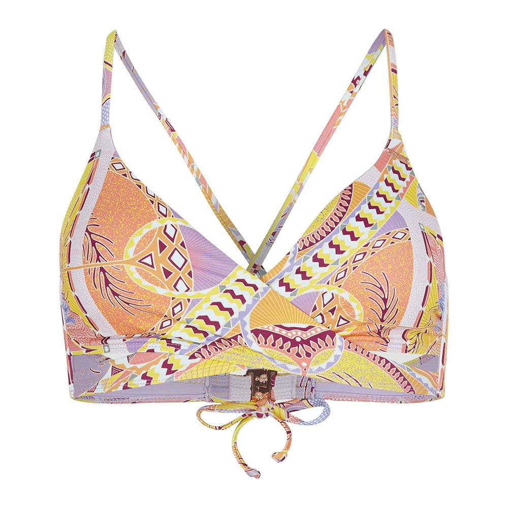 O'Neill BAAY - Haut maillot de bain Femme yellow scarf print