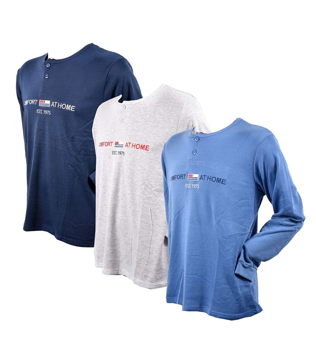 Pyjama Homme Long SWEET SECRET C2687 AT HOME Pack de 3
