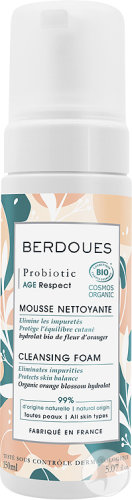 Berdoues Probiotic Age Respect Mousse Nettoyante Bio Flacon-Pompe 150ml