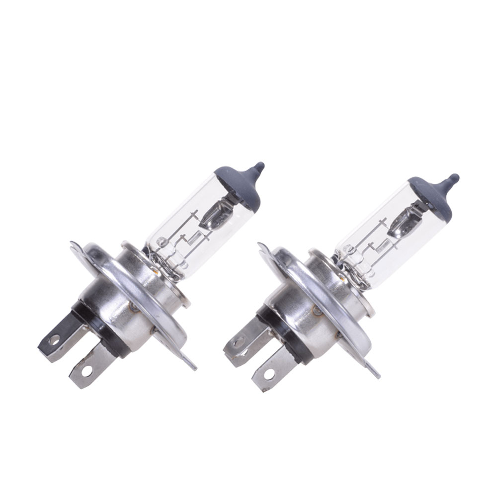 (1 Paar) 55W H4 Auto KFZ Ersatz Halogen Brenner Scheinwerferlampe Glühbirne Fernlicht Abblendlicht (P43t) - WhiteVision