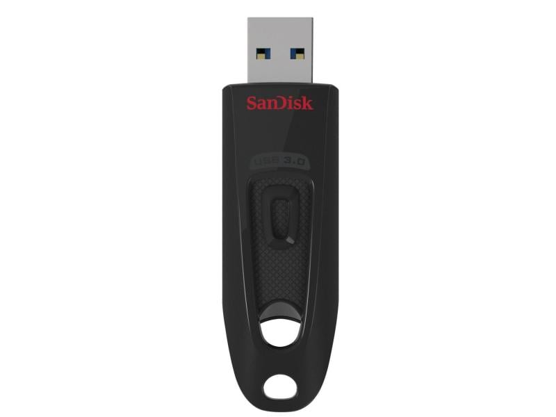 SanDisk USB-Stick Ultra Flash USB3.0 128 GB USB-Stick mit 128 GB Speicherkapazität und 100 MB/s Lesegeschwindigkeit