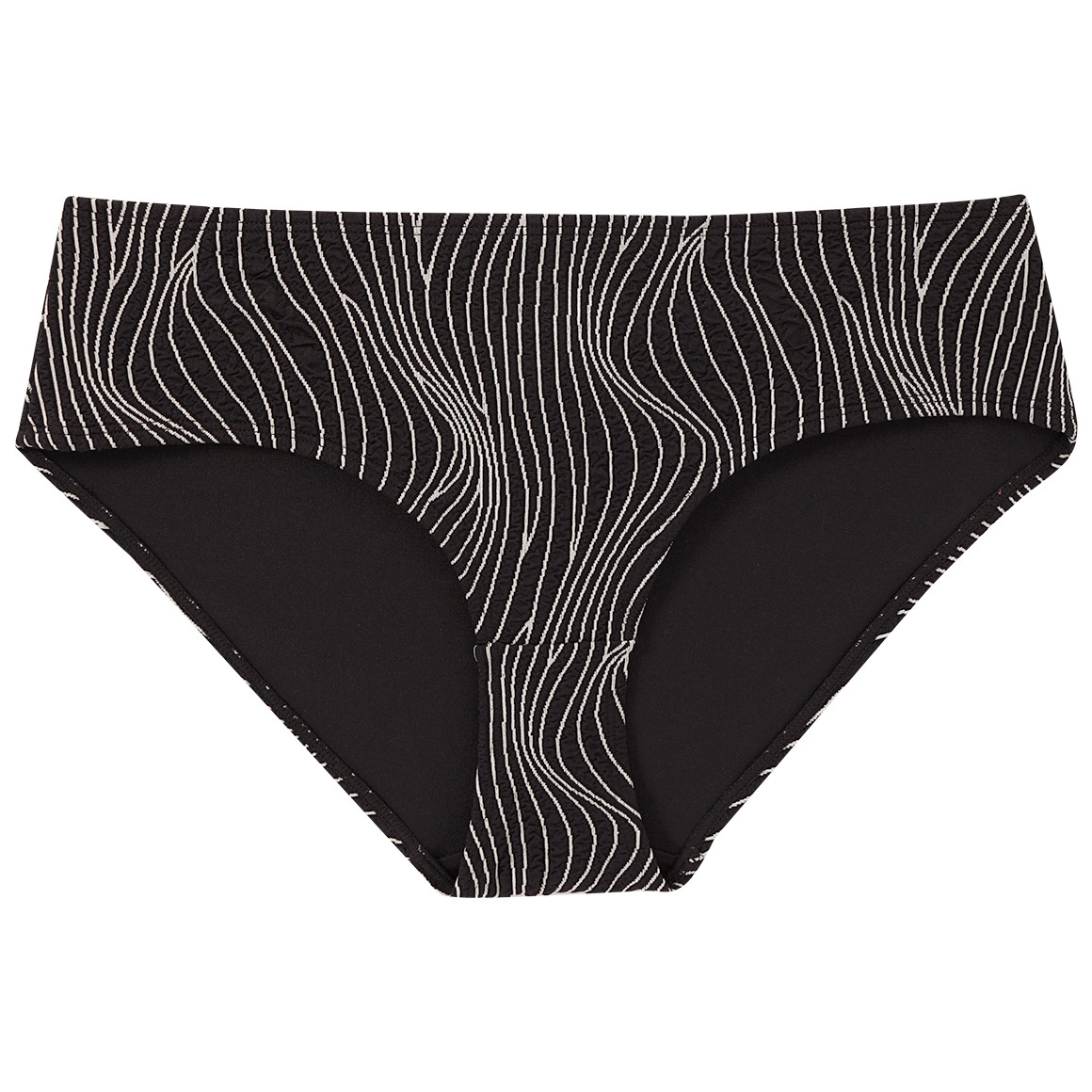 Gina Benotti Damen Bikinipanty mit Wellenmuster schwarz